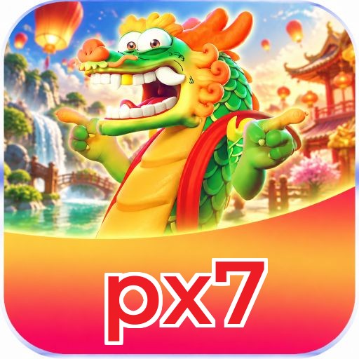 Interface da plataforma px7 mostrando slots populares e bônus de boas-vindas